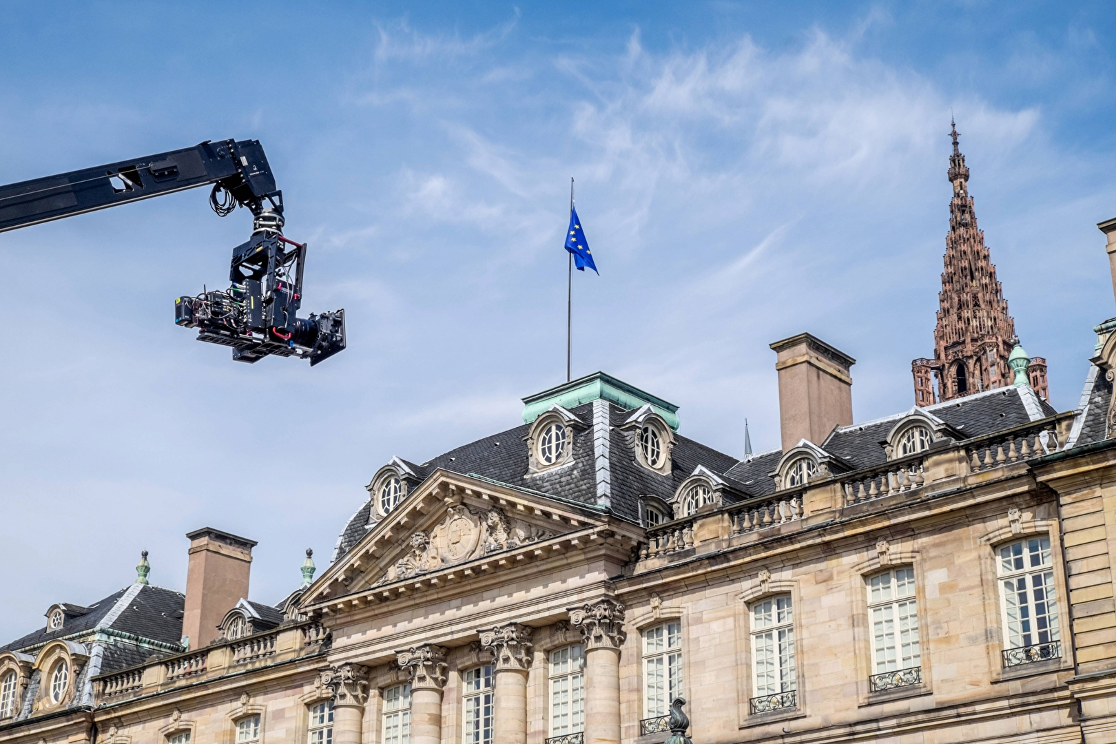 Image de tournage à l'extérieur