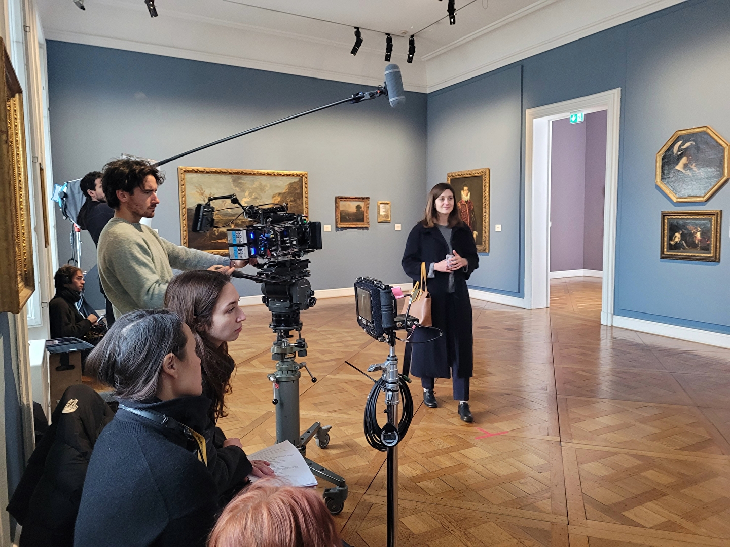 Image de tournage au musée