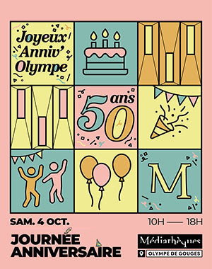 Les 50 ans de la médiathèque Olympe de Gouges