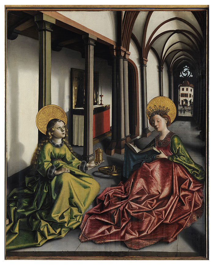 Sainte Madeleine et sainte Catherine - Conrad Witz, Vers 1440-1445, Bâle, Suisse, Rhin supérieur