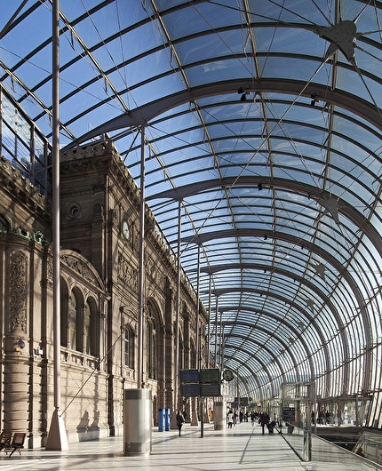 Strasbourg railway station, built in 1883 during the German period.