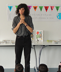 Marie Dorléans à la rencontre des élèves de l’école Finkwiller